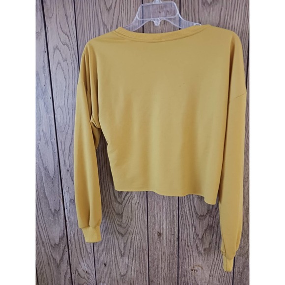90's Baby Mustard Yellow Long Sleeve Sweater - Picture 2 of 4